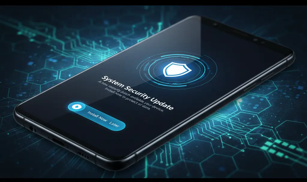Image showing Samsung Security Update Notification