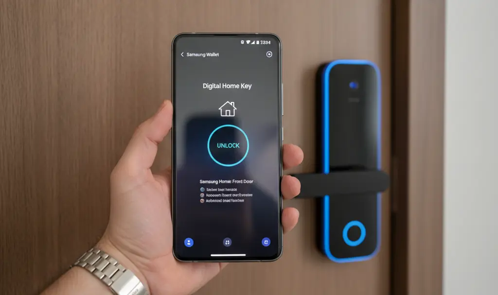 Image showing Samsung Galaxy Digital Home Key Aliro Smart Lock