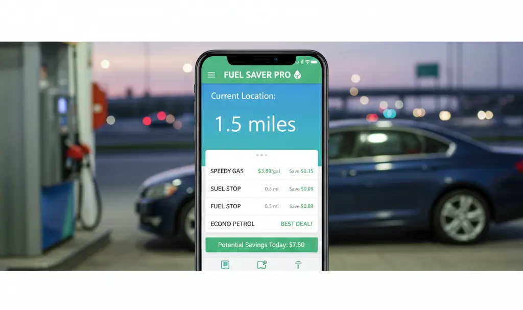 Image showing Fuelio App on Smartphone for Fuel Price Comparison