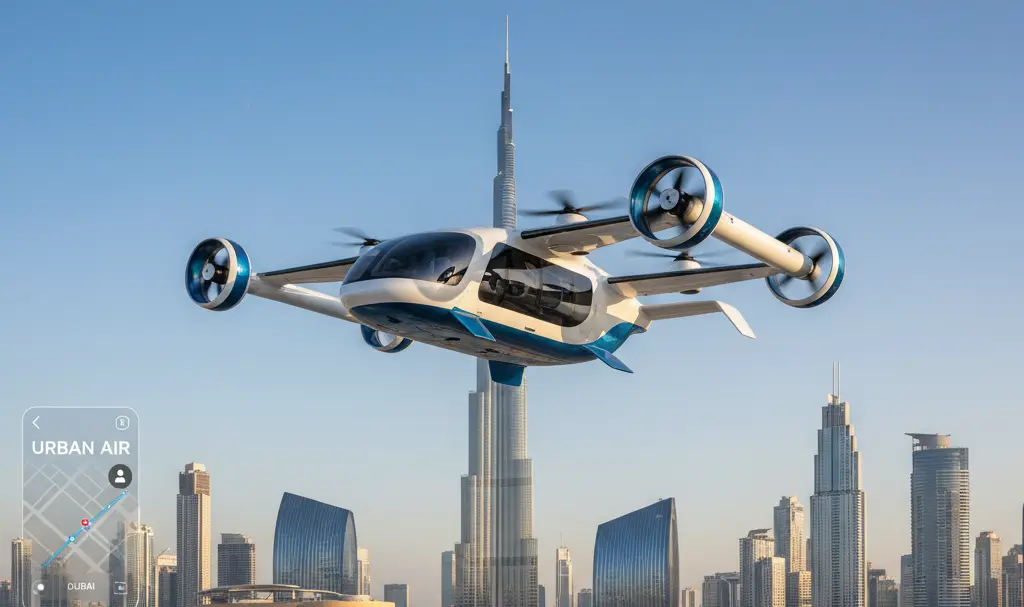 Image showing Uber Air Dubai Flying Taxi