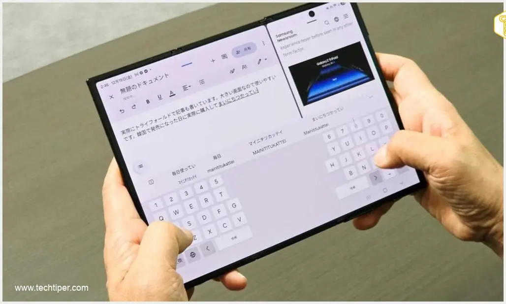 Image showing Samsung Galaxy Z Tri-Fold Wide Concept