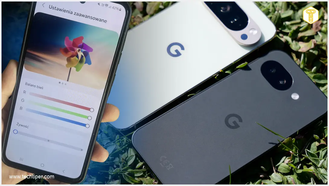 Image showing Google Pixel 10 and Samsung Galaxy eye comfort features