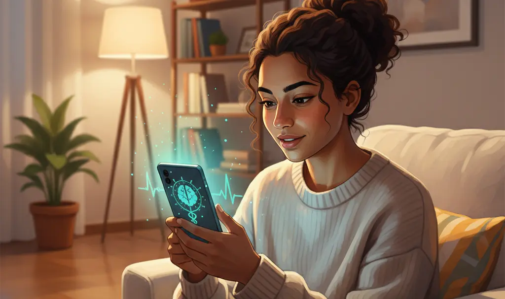 Image showing ai-health-advice-smartphone-concept