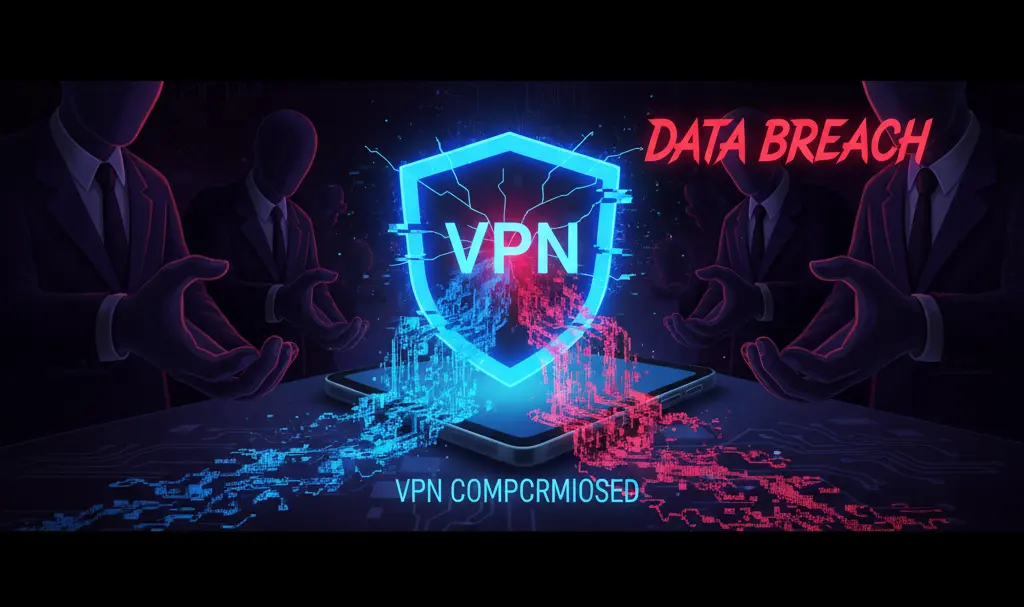Image showing cracked-vpn-shield-android-data-leak-concept