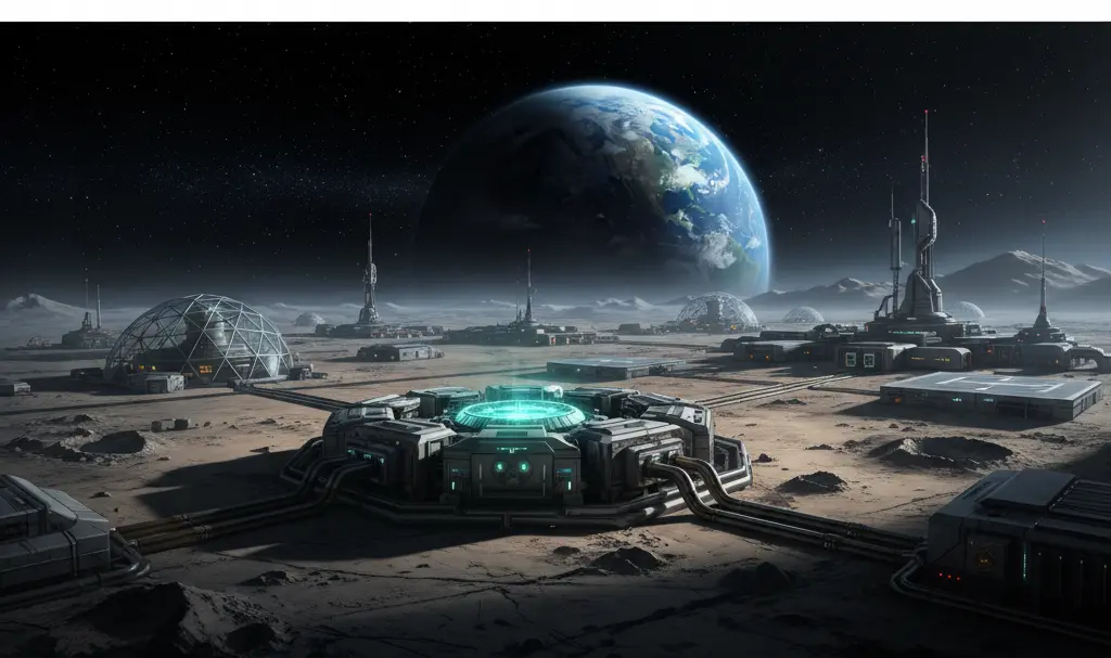Image showing nasa-lunar-nuclear-reactor-moon-base-concept