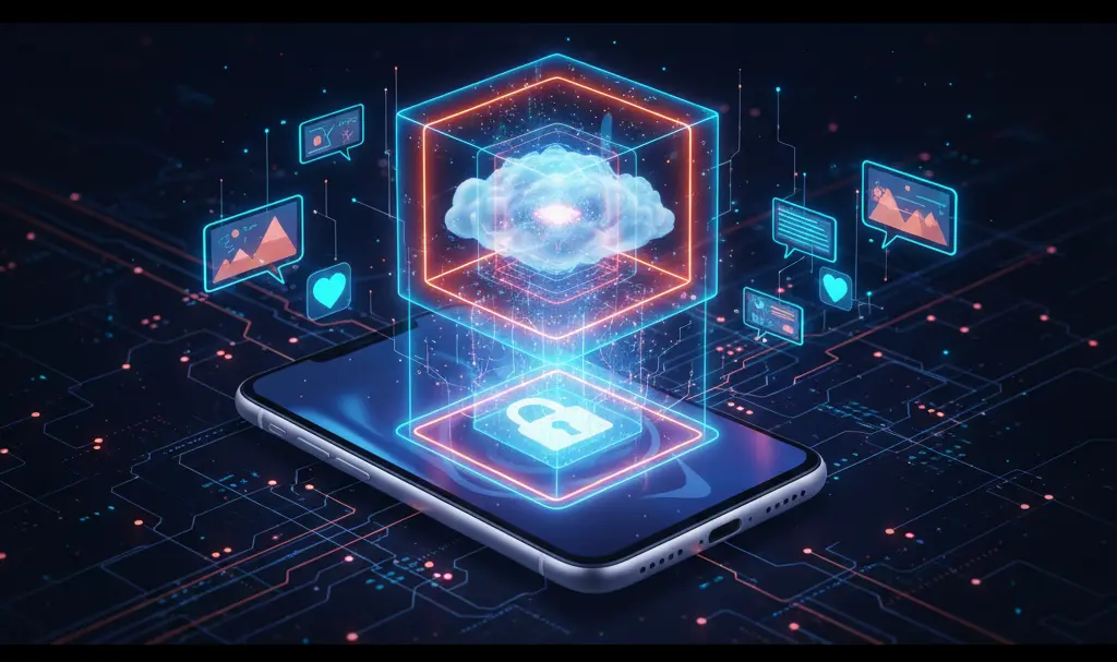 Image showing Social Media Data Backup Concept