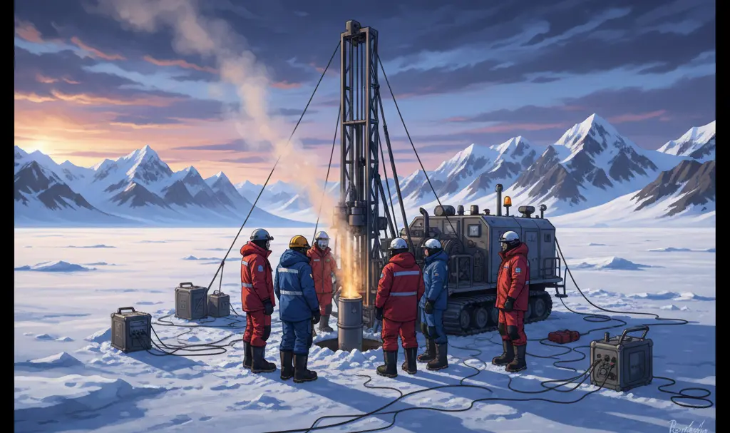 Image showing Antarctic Ice Core Research