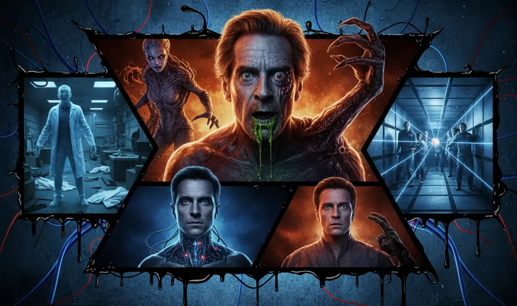 Image showing Disturbing Sci-Fi Film Collage