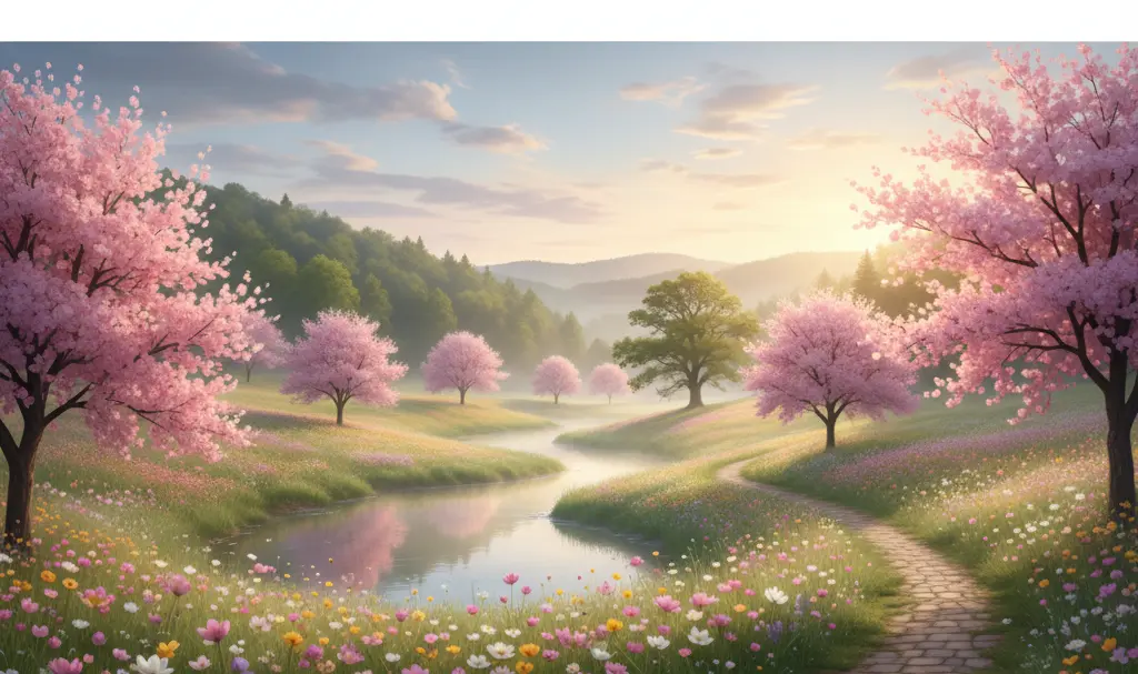 Image showing Spring Renewal Easter Landscape