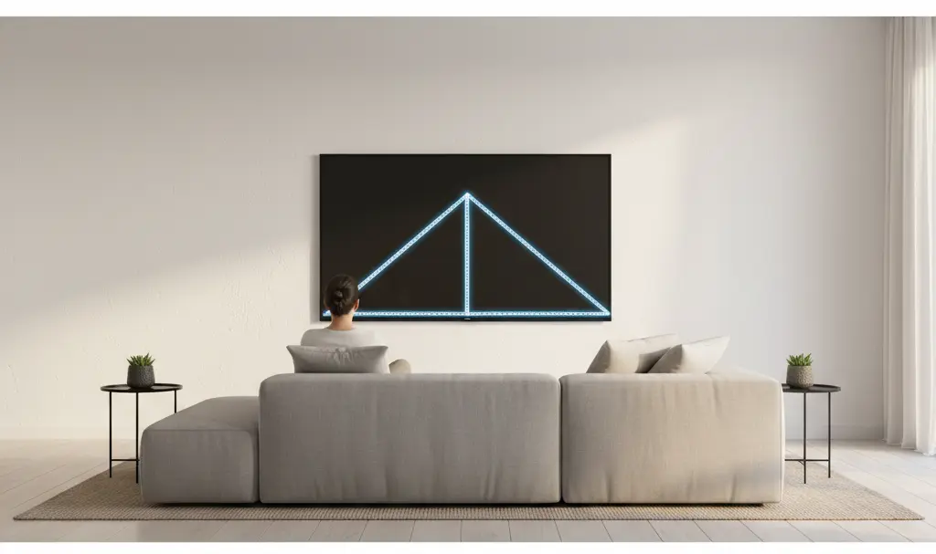 Image showing Perfect TV Mounting Height Guide