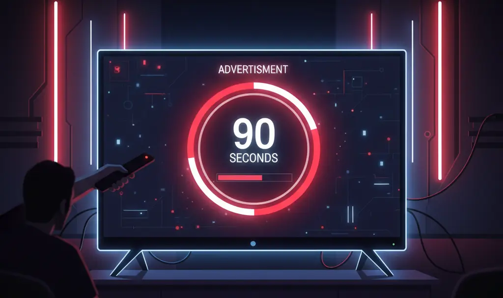 Image showing youtube-90-second-ad-bug-concept