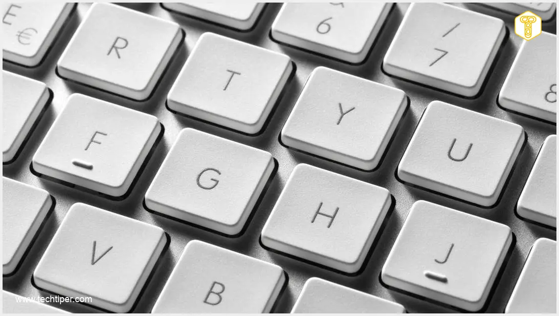 Image showing Keyboard F and J Keys with Tactile Bumps