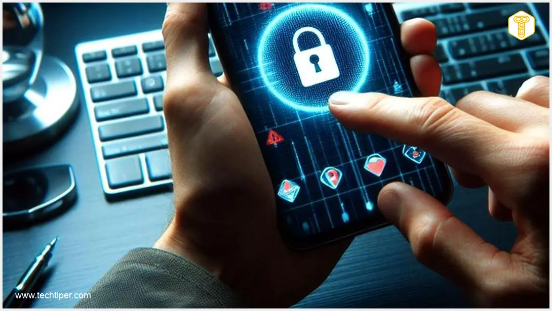 Image showing Digital Shield Protecting Smartphone