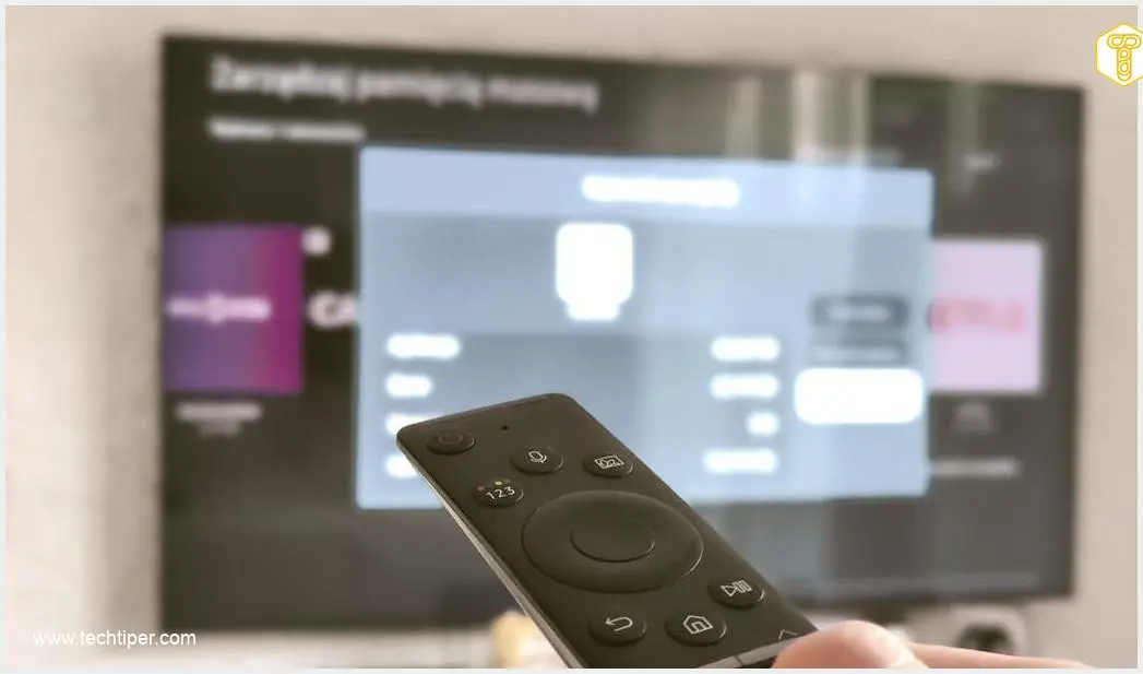 Image showing Samsung TV Remote Power Button Restart