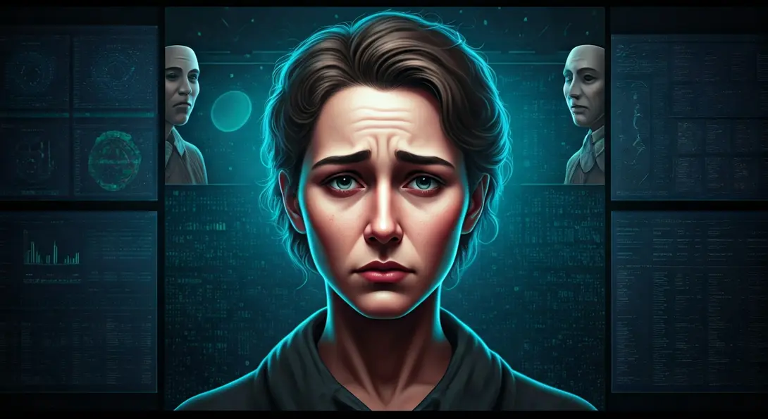 Image showing Hidden Emotions Social Masks Loneliness