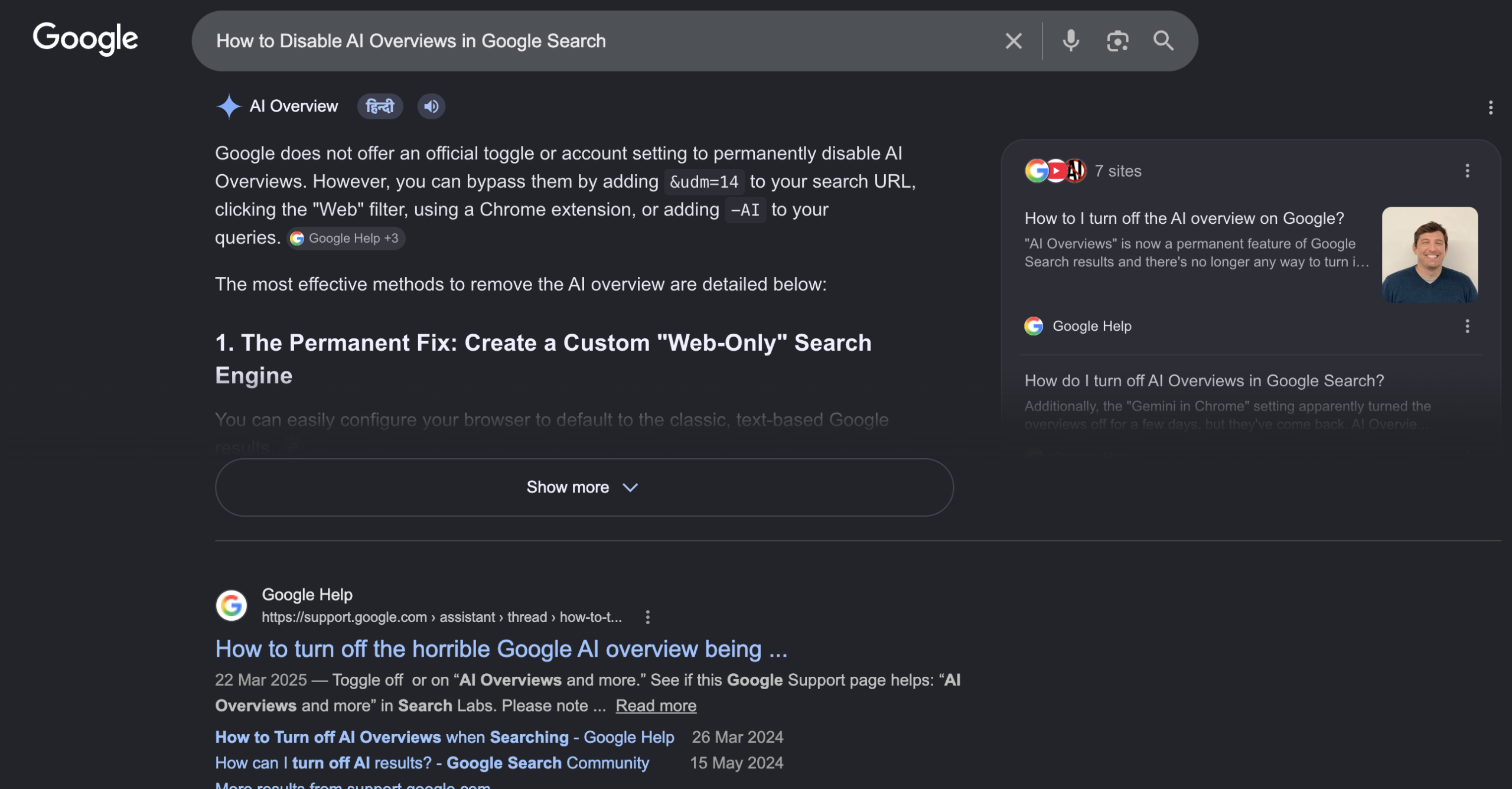 How to Disable AI Overviews in Google Search? One Command Is Enough