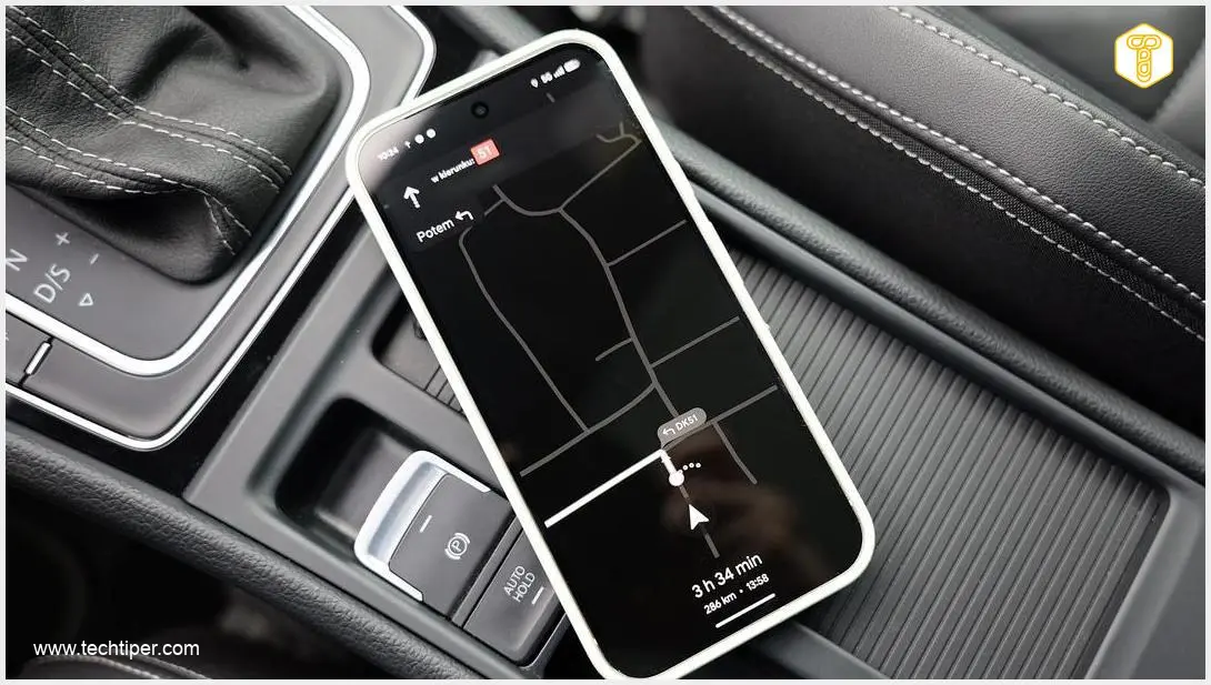 Image showing Google Pixel 10 showing Google Maps battery saving mode