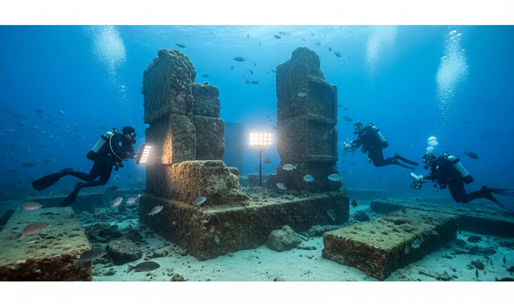 Image showing sunken-ruins-lighthouse-of-alexandria-underwater-archaeology