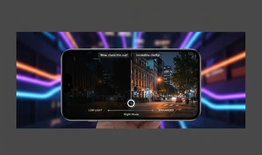 Image showing google-messages-low-light-boost-feature