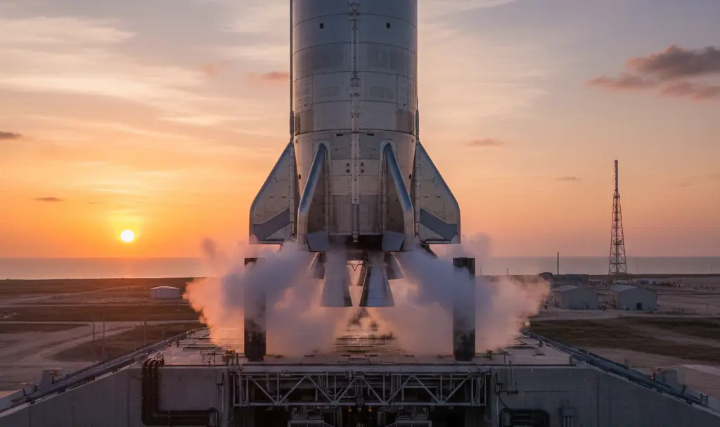 Image showing spacex-starship-v3-launch-pad