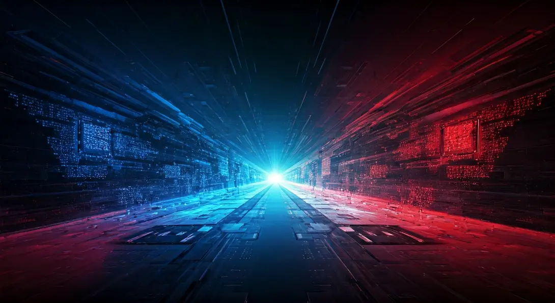 Image showing Global AI Tech Race between US, China, and Europe's Role