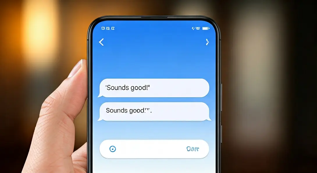 Image showing Google Messages Smart Reply Draft