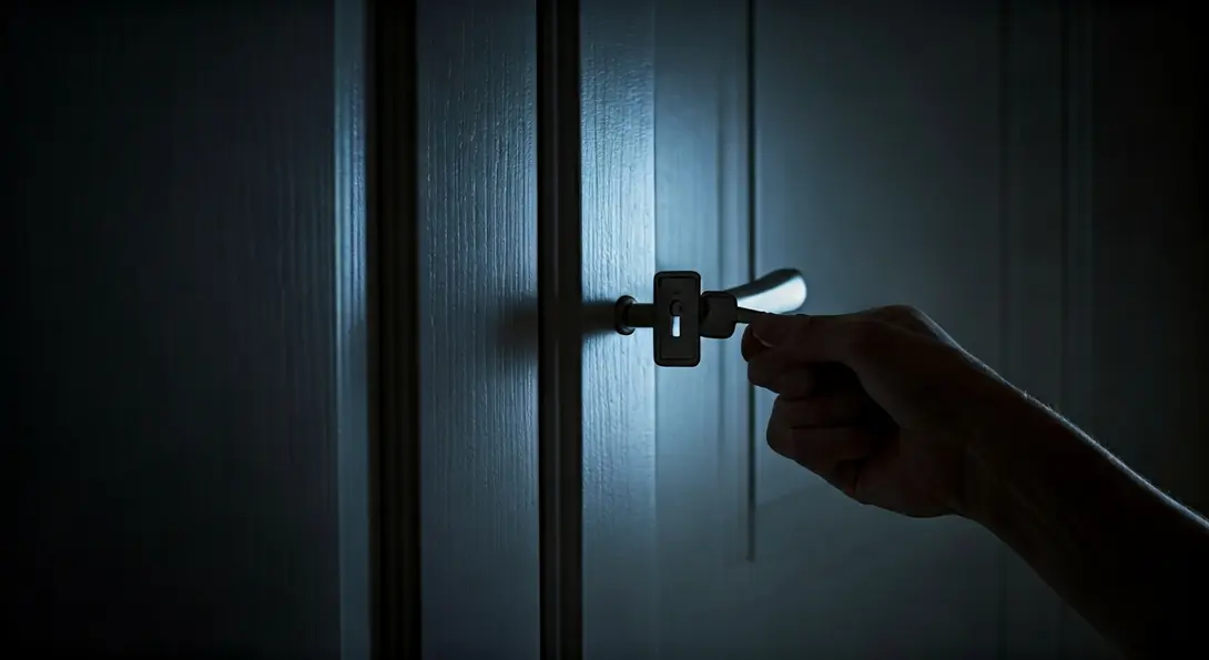 Image showing Home Security Risk - Key in Lock