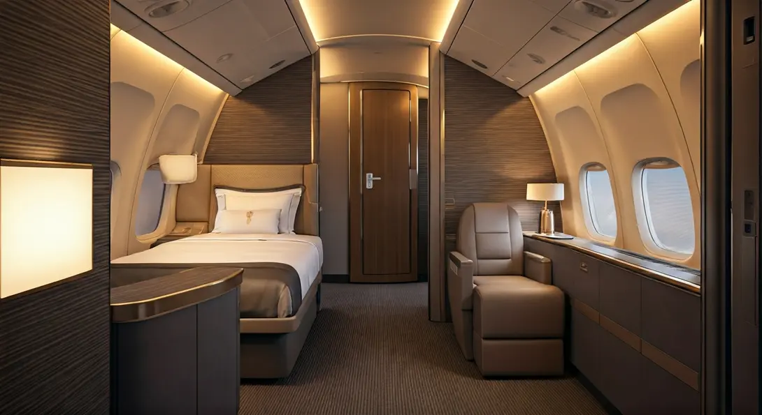Image showing Singapore Airlines A380 Suites Interior Luxury