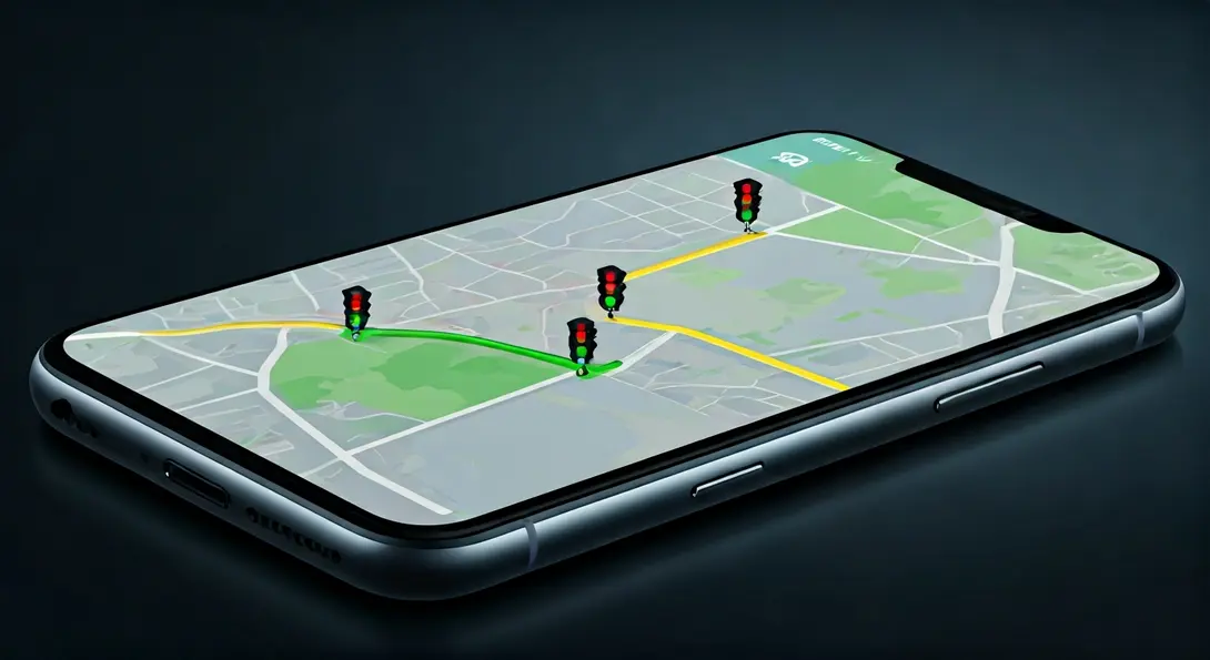 Image showing Waze Traffic Light Display Feature