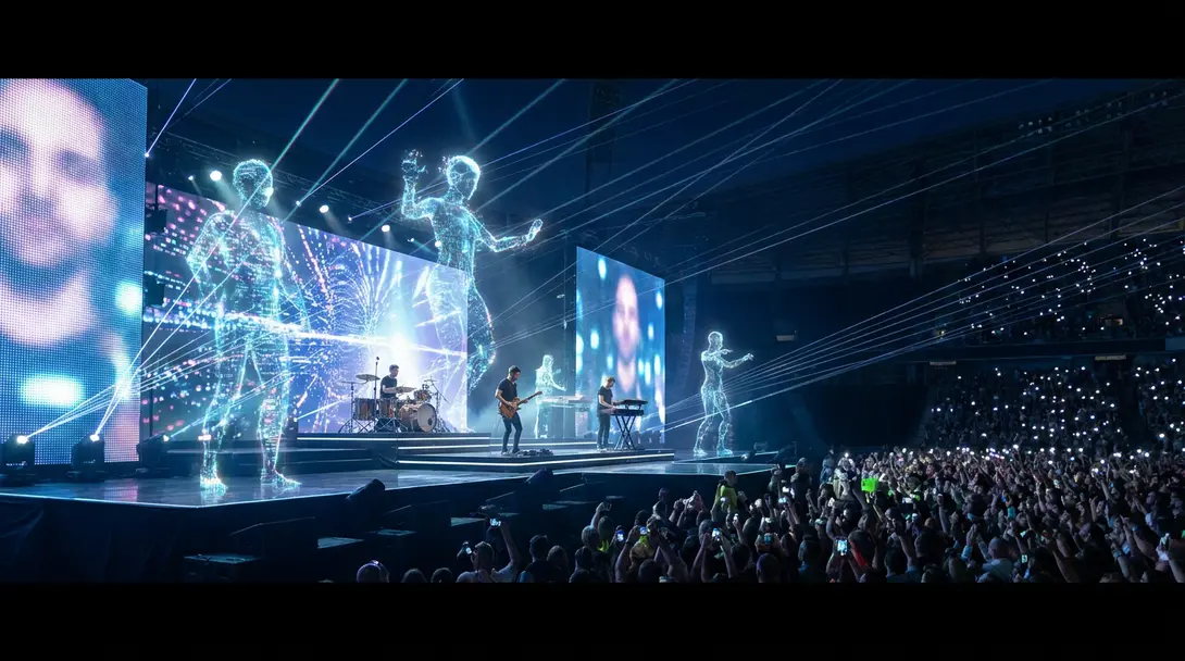 Image showing AI Music Concert Future