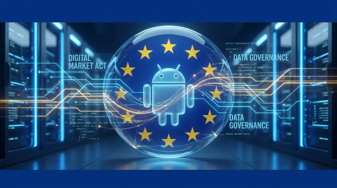 Image showing EU Digital Services Act Impact on Google AI and Android Data Sharing