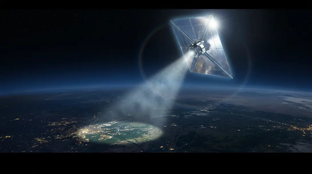 Image showing Earendil-1 Satellite Illuminating Earth