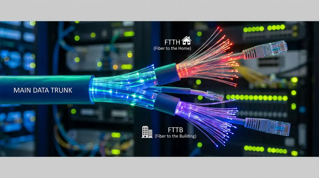 Image showing Fiber Optic Cable Connection
