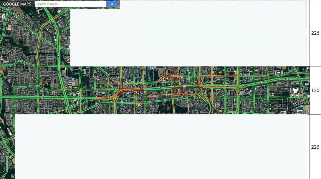 Image showing Google Maps Traffic Display Restored