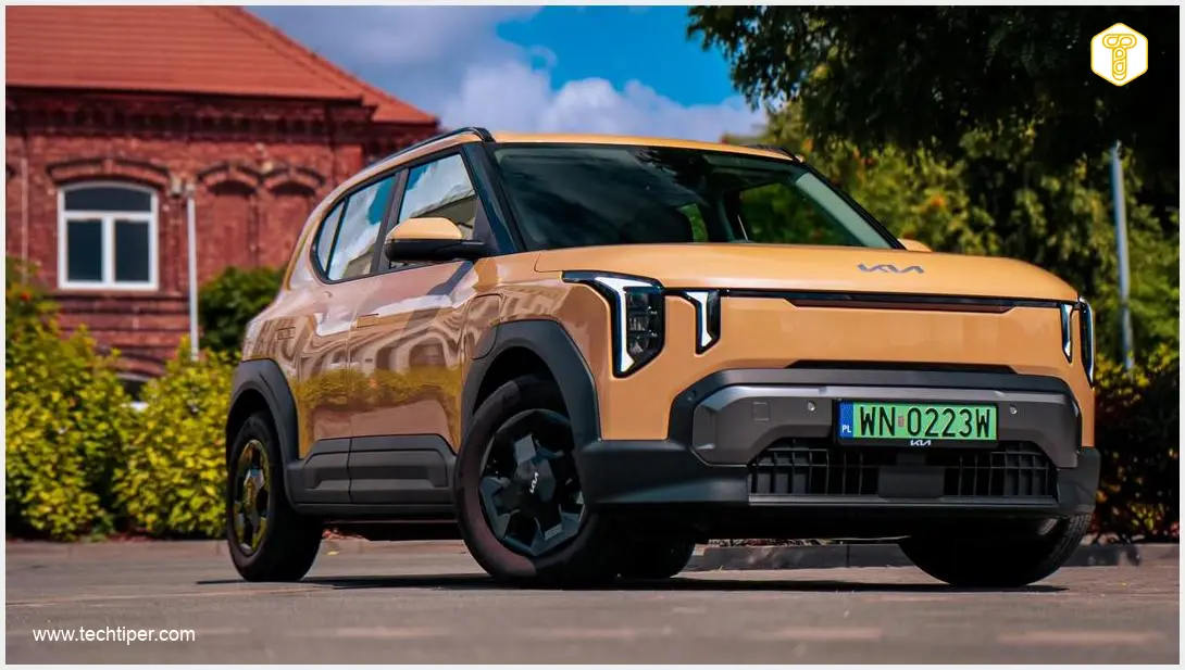 Image showing Kia EV2 on the road