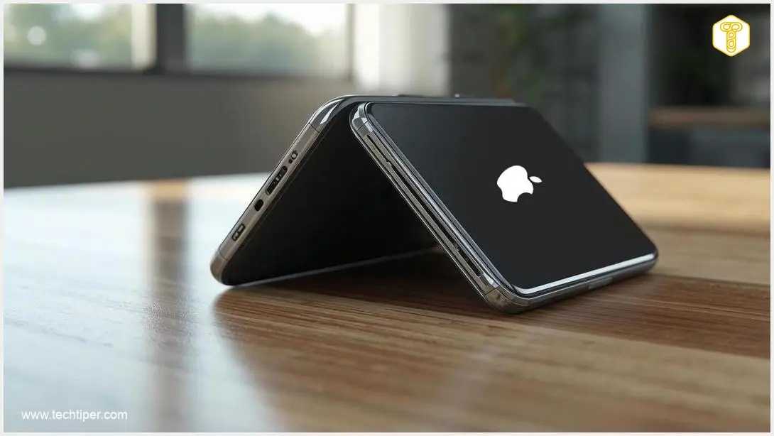 Image showing Foldable iPhone Ultra with Apple Pencil Concept
