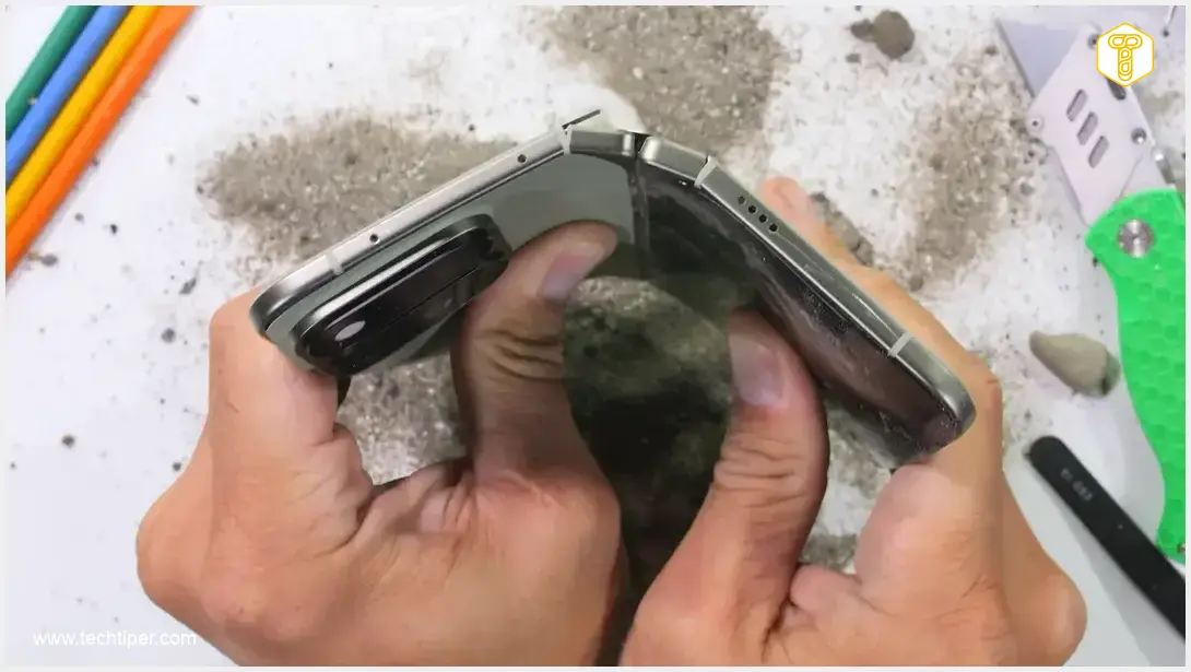 Image showing Pixel 11 Pro Fold Durability Test Damage