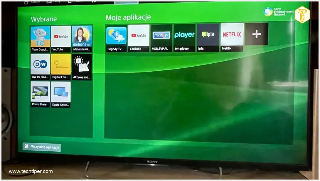 Image showing Vintage Smart TV Interface