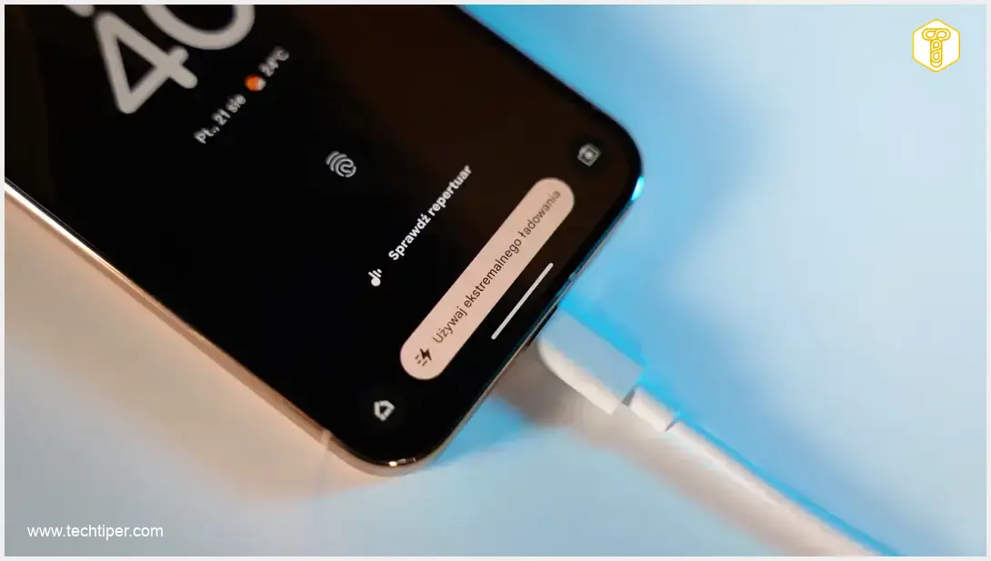 Image showing Google Pixel 11 Pro XL charging with Extreme Charging mode