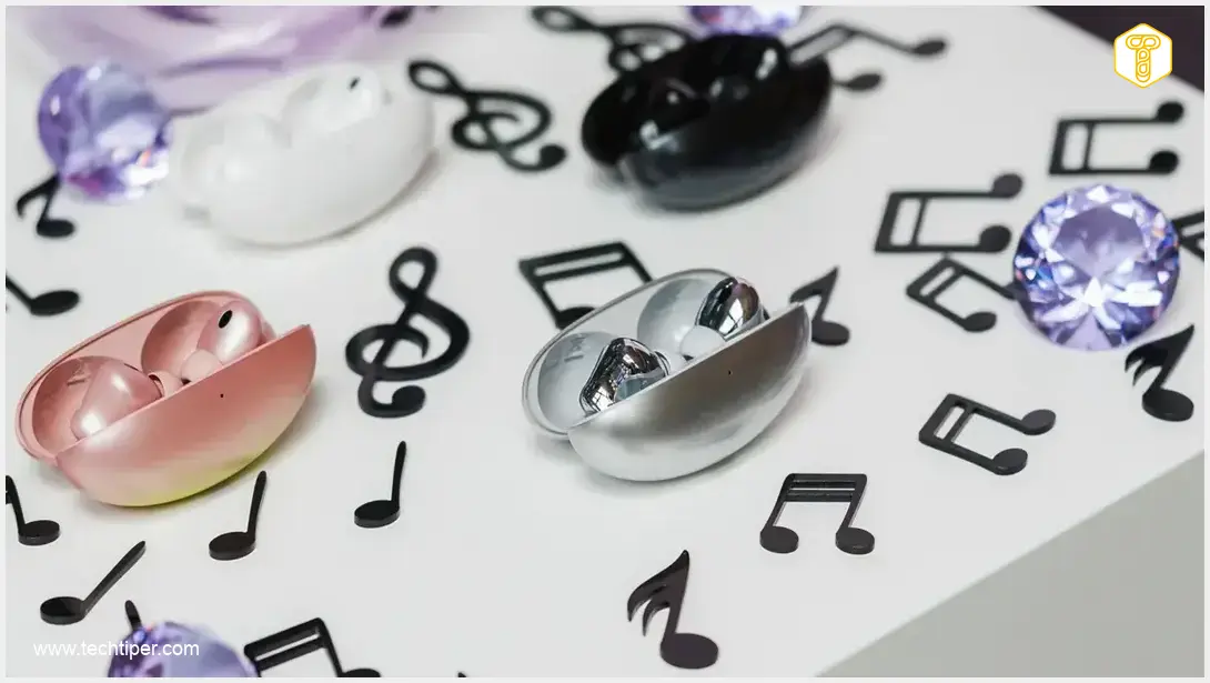 Image showing Huawei FreeBuds Neo Earbuds and Charging Case