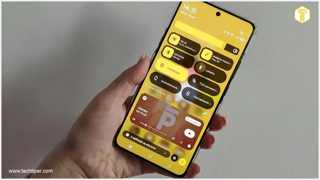 Image showing Android 17 Dynamic Island and Themed Icons
