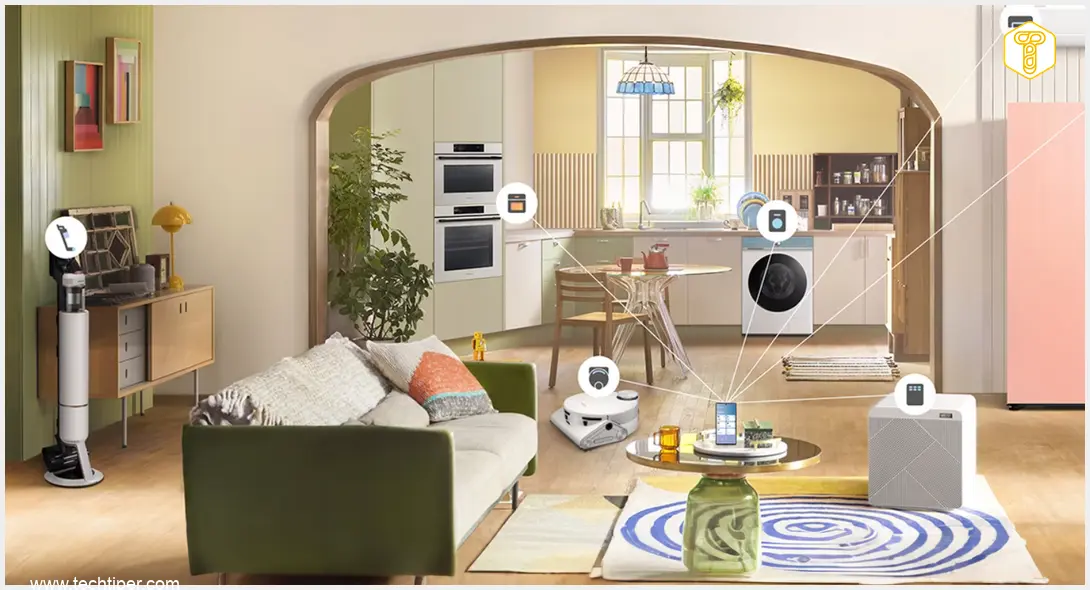 Image showing Samsung SmartThings App Update and Galaxy Buds On